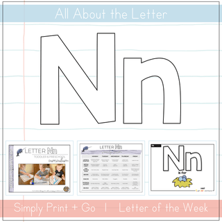 All about the Letter Nn curriculum for toddlers and preschoolers, featuring printables and activities.