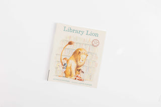 Library Lion storybook supporting preschool literacy and early reading skills
