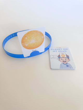 Planets on My Head game components, enhancing memory and critical thinking skills in young learners