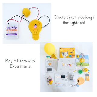 Circuit playdough that lights up! STEM play & learn experiments for ages 3-6