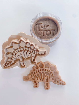 DIY Fossil Playdough and Dinosaur Excavation Kit