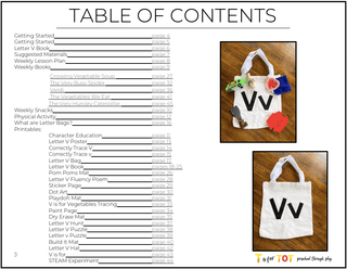 Toddler & Preschool | Letter Vv Curriculum.