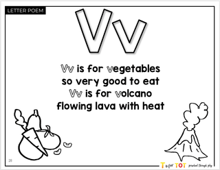Toddler & Preschool | Letter Vv Curriculum.