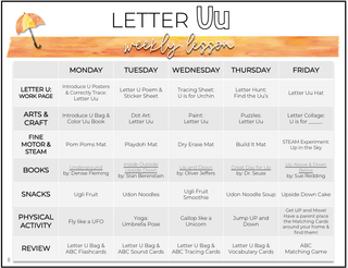 Toddler & Preschool | Letter Uu Curriculum.