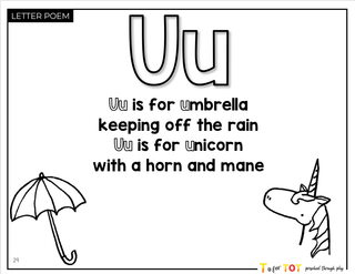 Toddler & Preschool | Letter Uu Curriculum.