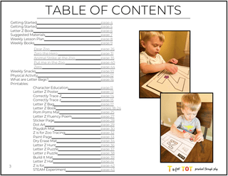 Toddler & Preschool | Letter Zz Curriculum.