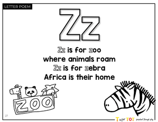 Toddler & Preschool | Letter Zz Curriculum.