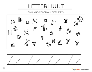 Toddler & Preschool | Letter Zz Curriculum.