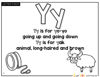 Toddler & Preschool | Letter Yy Curriculum.