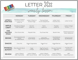 Toddler & Preschool | Letter Xx Curriculum.