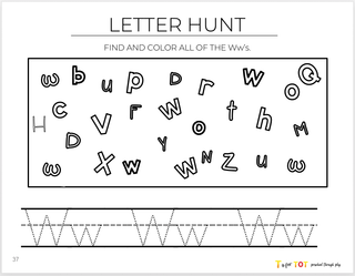 Toddler & Preschool | Letter Ww Curriculum.