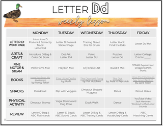 Toddler & Preschool | Letter Dd Curriculum.