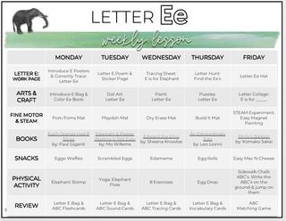 Toddler & Preschool | Letter Ee Curriculum.