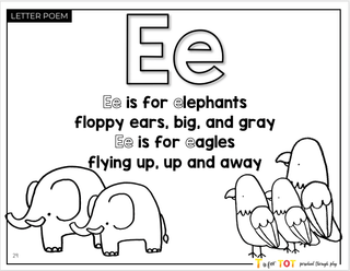 Toddler & Preschool | Letter Ee Curriculum.