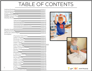 Toddler & Preschool | Letter Ff Curriculum.