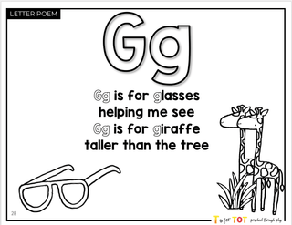 Toddler & Preschool | Letter Gg Curriculum.