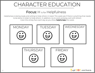 Toddler & Preschool | Letter Hh Curriculum.