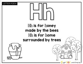 Toddler & Preschool | Letter Hh Curriculum.