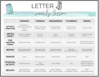 Toddler & Preschool | Letter Jj Curriculum.
