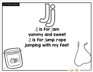 Toddler & Preschool | Letter Jj Curriculum.