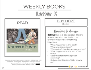 Toddler & Preschool | Letter Kk Curriculum.