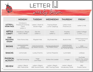 Toddler & Preschool | Letter Ll Curriculum.