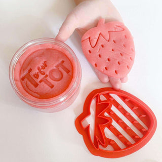 Strawberry Playdough & Cutter for ages 3-6