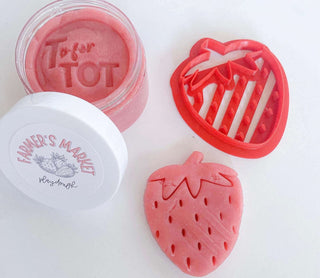 Strawberry Playdough & Cutter.