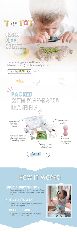 T Is For Tot - Learn & Play Kits For Ages 3-6. Early Childhood Education, Learn Through Play