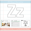 Toddler & Preschool | Letter Zz Curriculum