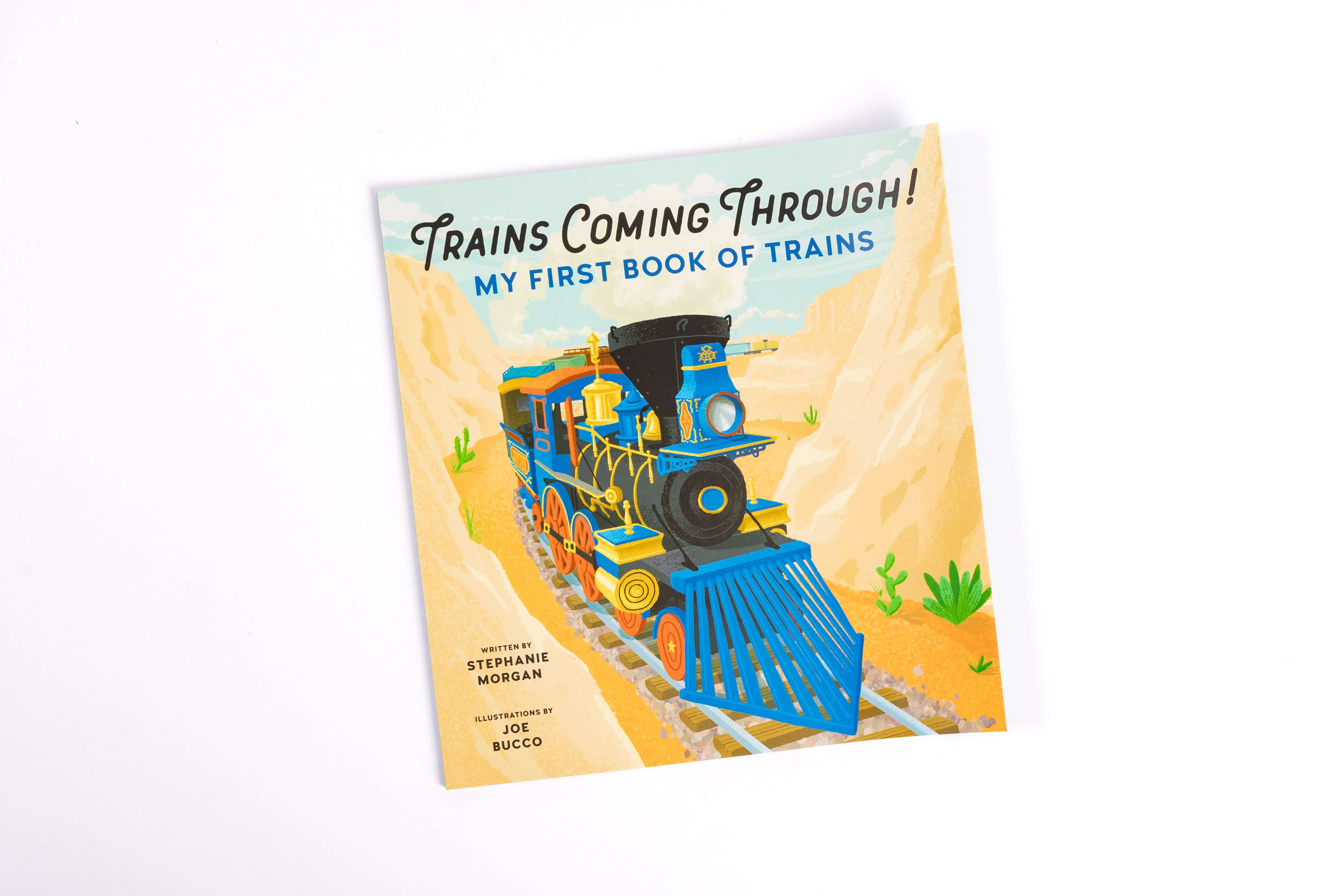 Train-themed storybook encouraging preschool reading and imaginative play