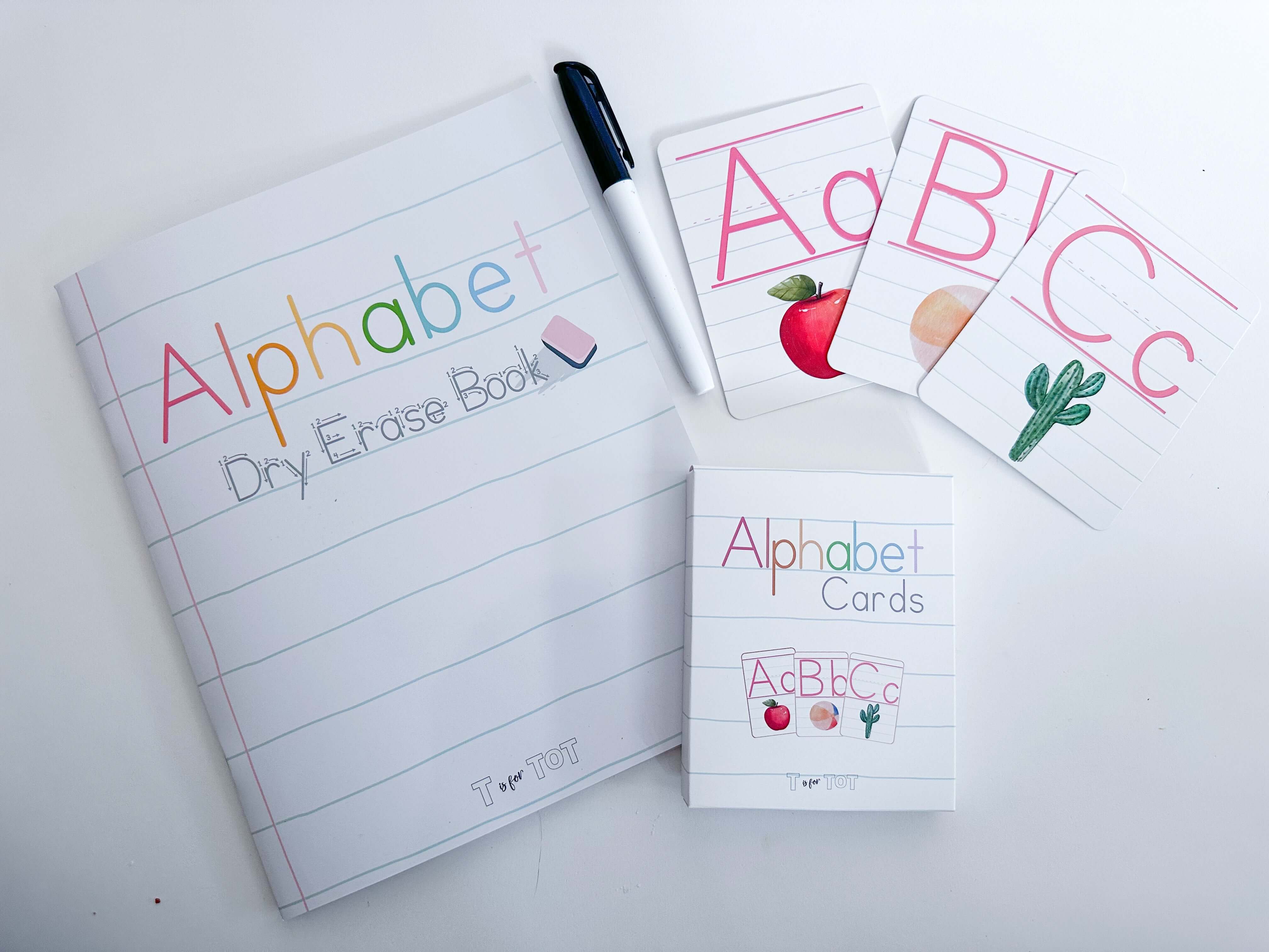 Alphabet Dry Erase Book & Flash Cards