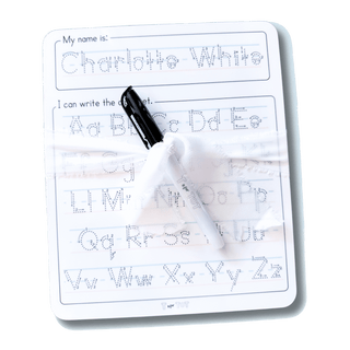Personalized Dry Erase Name + Alphabet Board