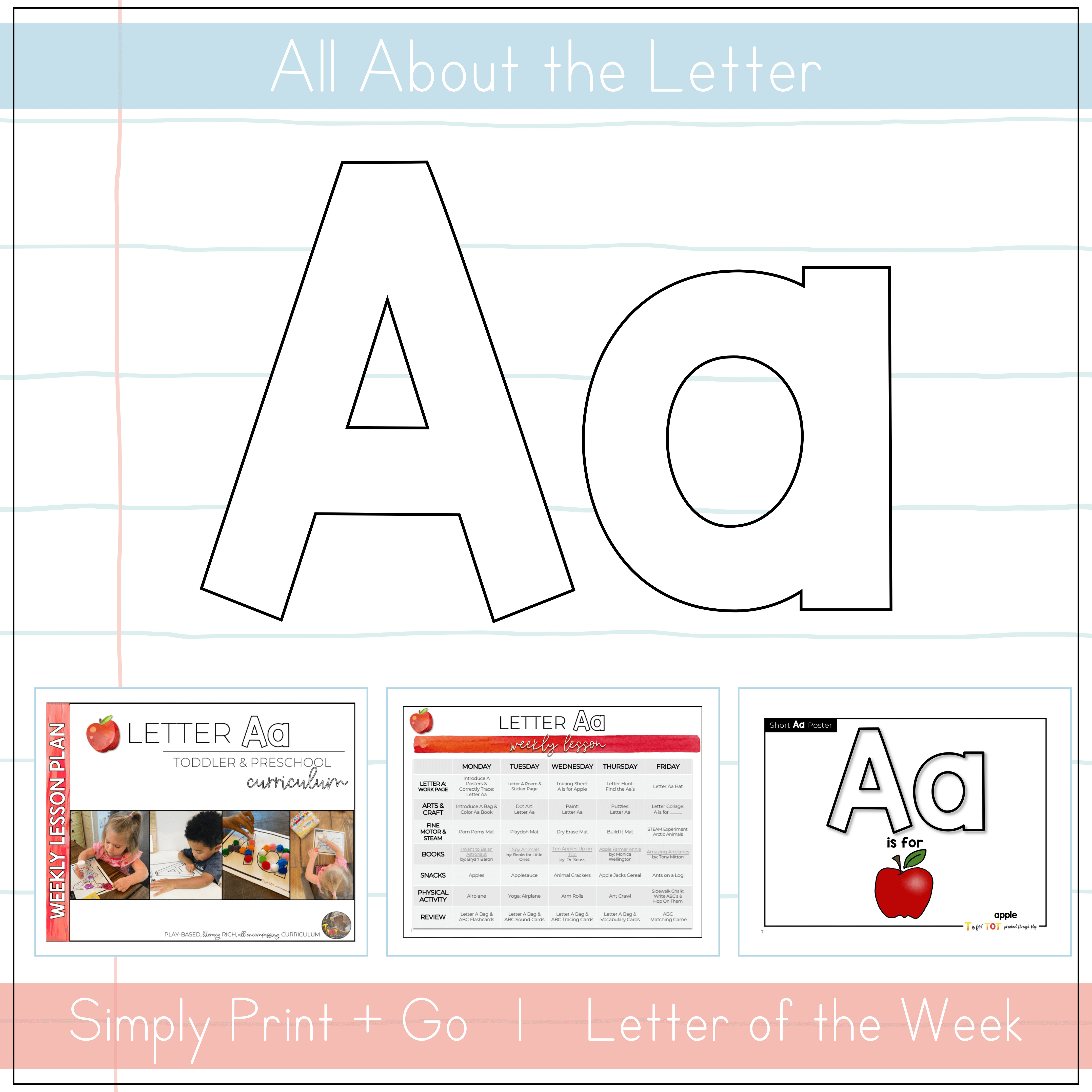 Toddler & Preschool | Letter Aa Curriculum