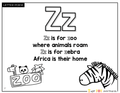 Toddler & Preschool | Letter Zz Curriculum.