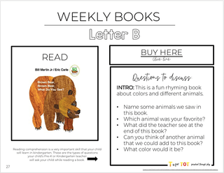 Toddler & Preschool | Letter Bb Curriculum.