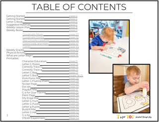 Toddler & Preschool | Letter Gg Curriculum.