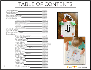 Toddler & Preschool | Letter Jj Curriculum.