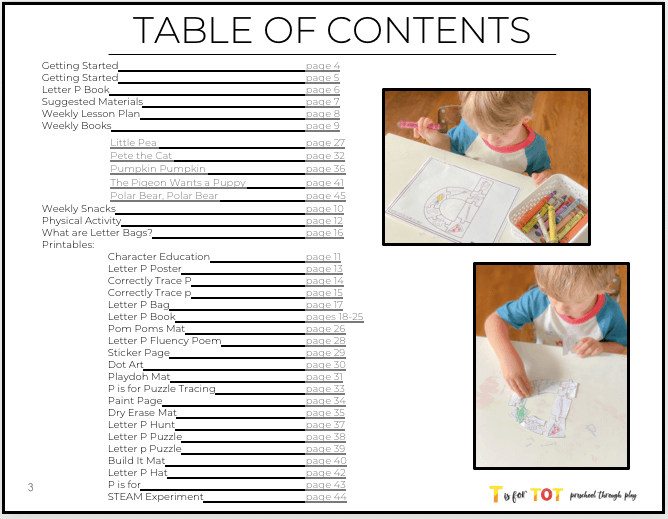 Toddler & Preschool | Letter Pp Curriculum.